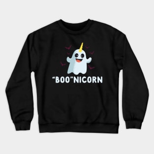 Boo Nicorn Halloween Ghost Unicorn Crewneck Sweatshirt
